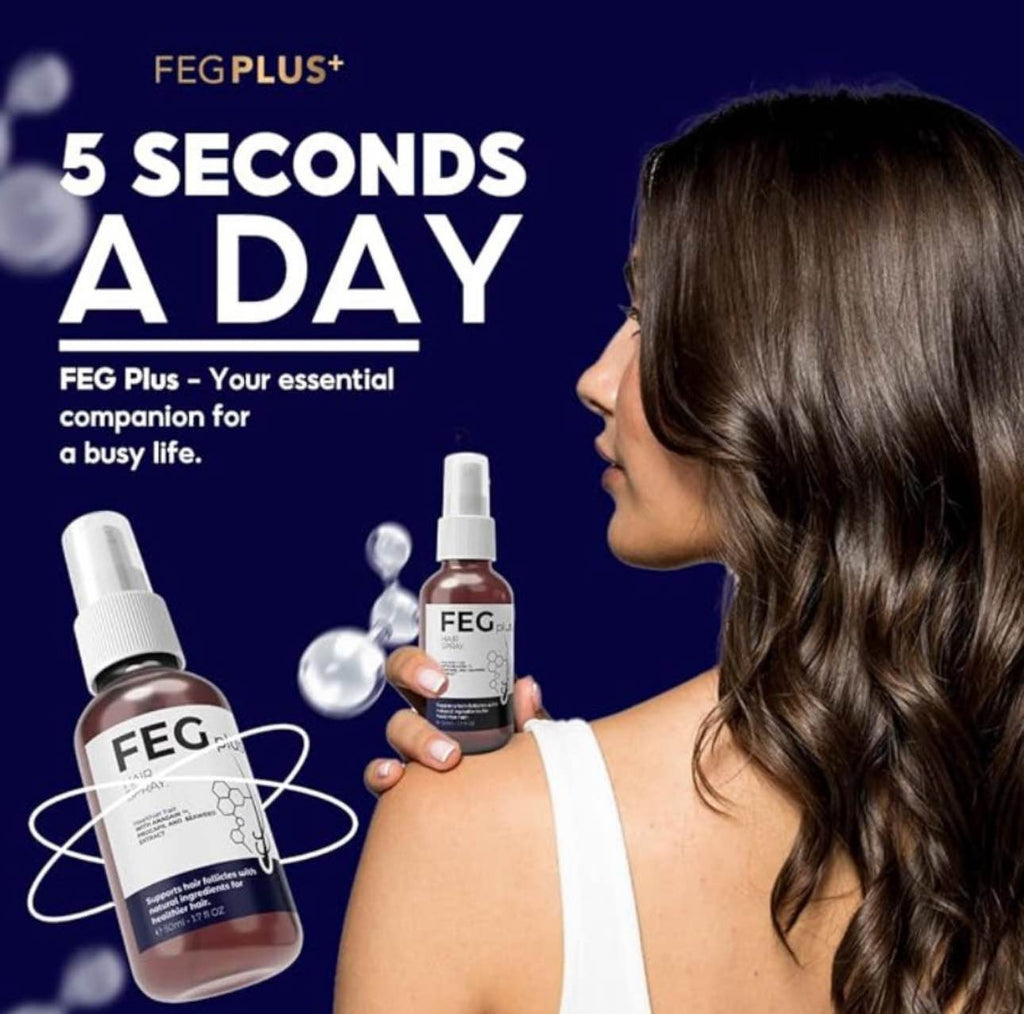 FEG PLUS Hair Growth Serum & Spray – 50ml Advanced Formula for Men & Women