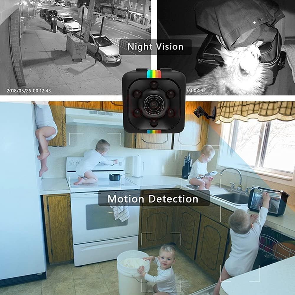 Sq 11 Mini Camera - Portable Small Surveillance Pocket Cam Night Vision